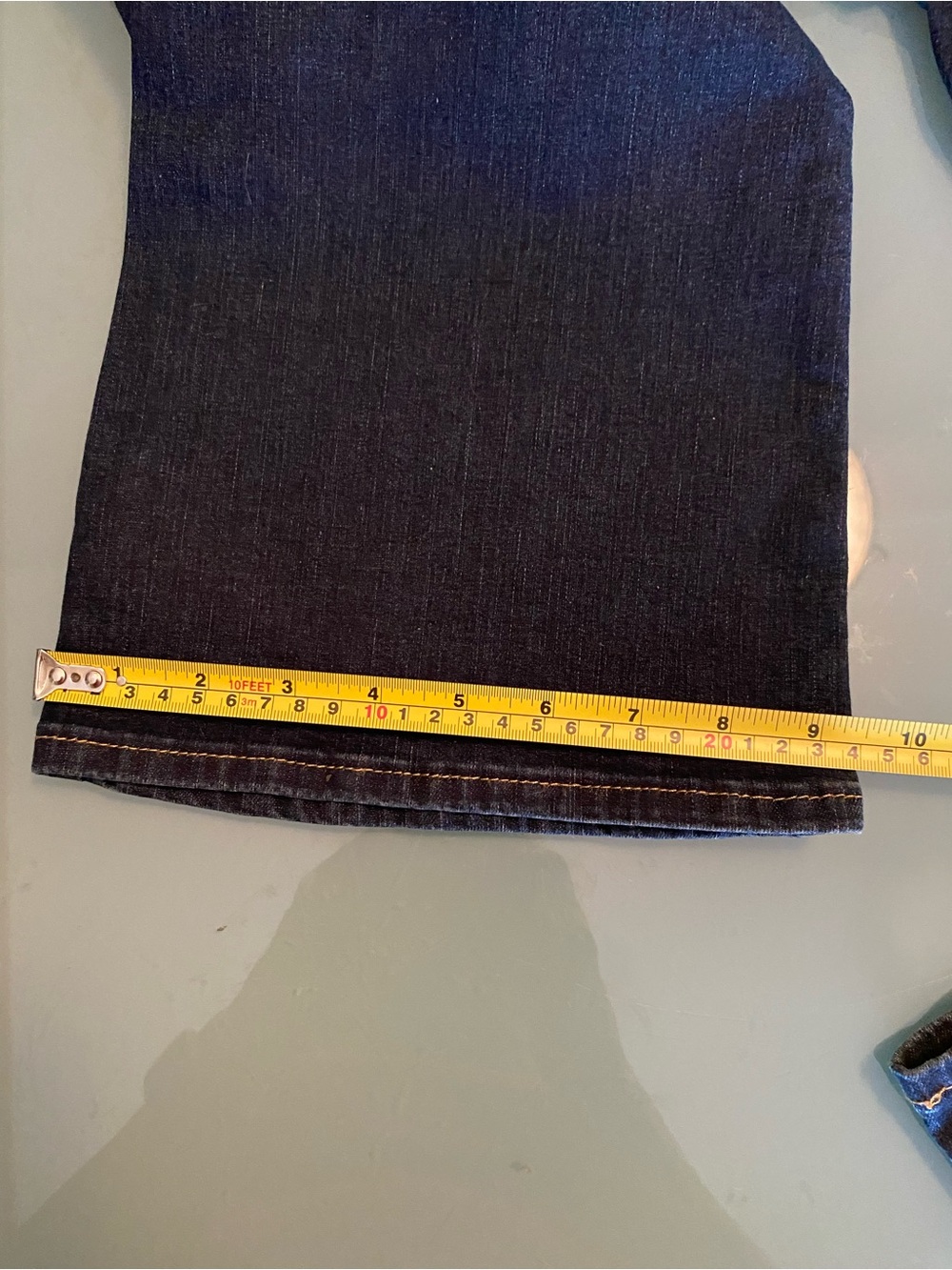Levi’s mid rise Woman’s Dark Blue Bootcut Jeans size 12 L - Picture 6 of 6